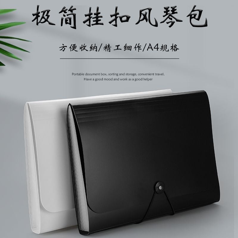حافظة ملفات أكورديون A4 مع 13 قسم، منظم مستندات بسعة كبيرة للطلاب، حافظة فرز أوراق الامتحانات، حافظة إيصالات - Image 2